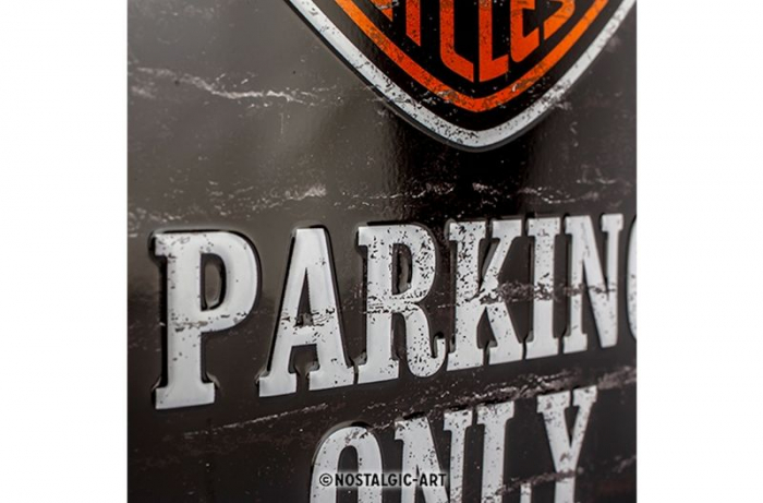 Blechschild "Harley-Davdison Parking Only" - 20 x 15cm